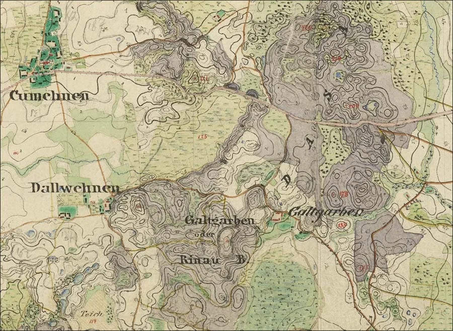 Der Galtgarben auf der Karte