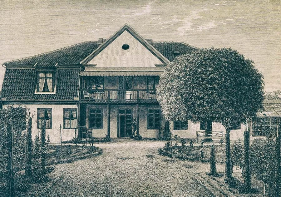 The house that sheltered the royal couple in 1808–09
