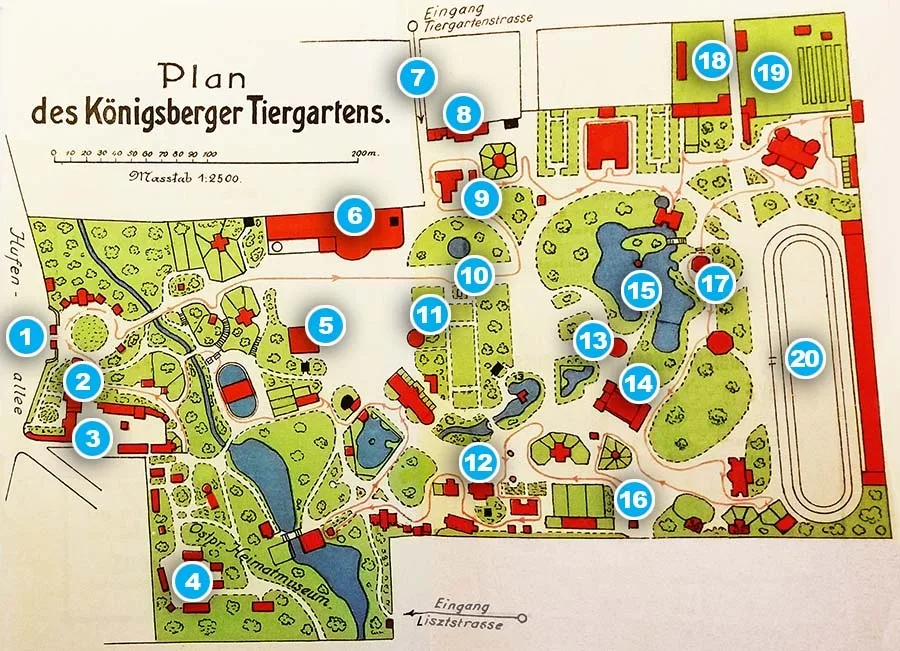 Plan of the Tiergarten, 1930