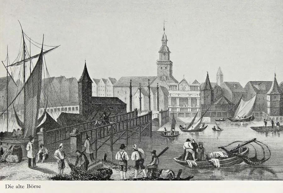 Старые Зелёный мост и кнайпхофская биржа