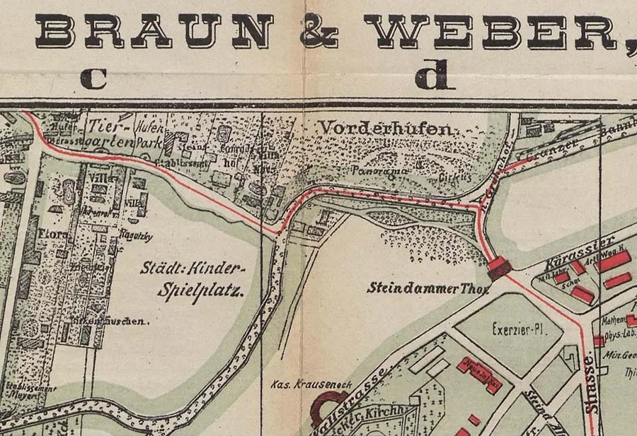 Map from a guidebook