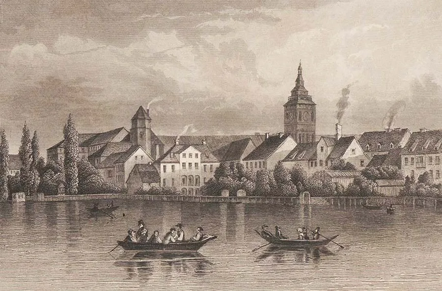 Evening on the Castle Pond