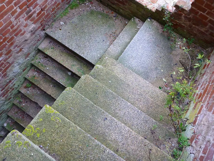Staircase in the tower of Pokraken Church