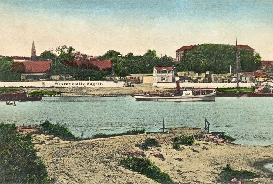 Crossing over the Memel (Neman) in Ragnit