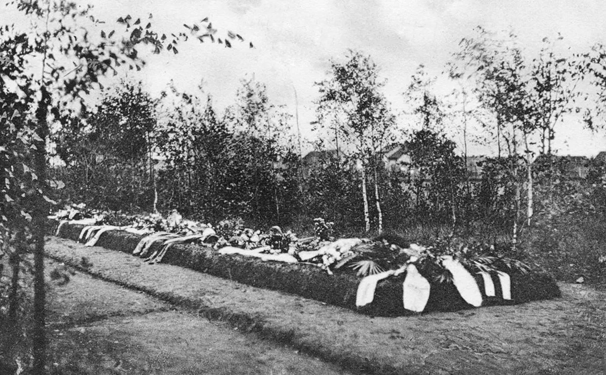 War cemetery at the Forest Cemetery in Sovetsk