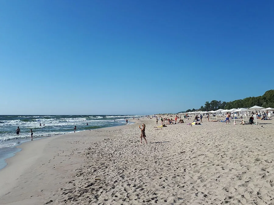 Beach in Yantarny