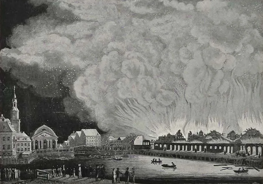 Brand in der Vorstadt 1811