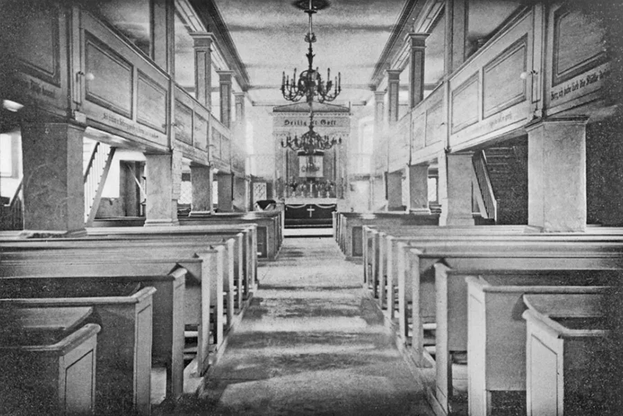 Innenraum der Kirche Kussen