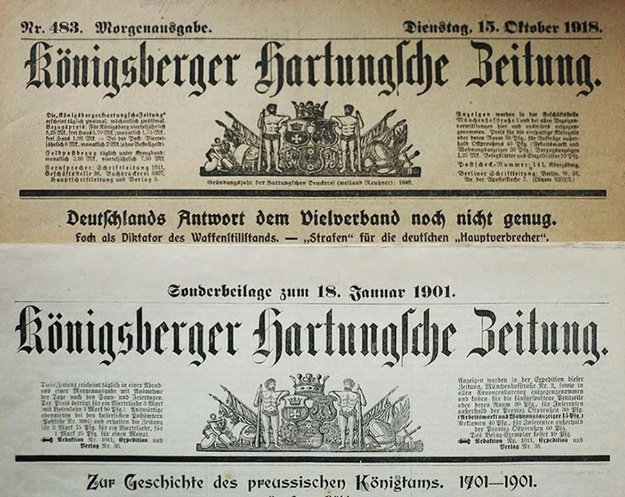 Die Königsberger Hartung'sche Zeitung