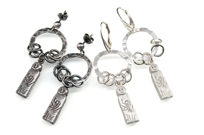 The stone baba from Barciany in Anna Szewczuk-Ciesielska's jewellery collection