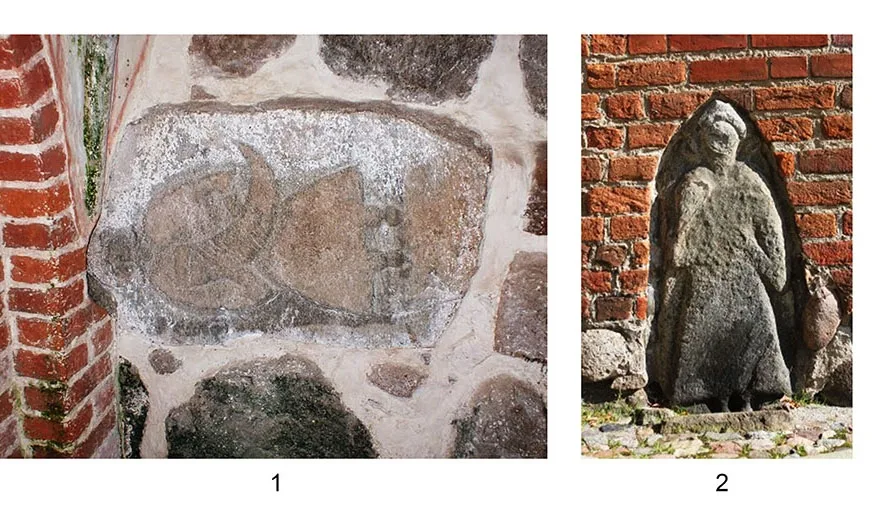 Stone statues of West Slavic gods or priests