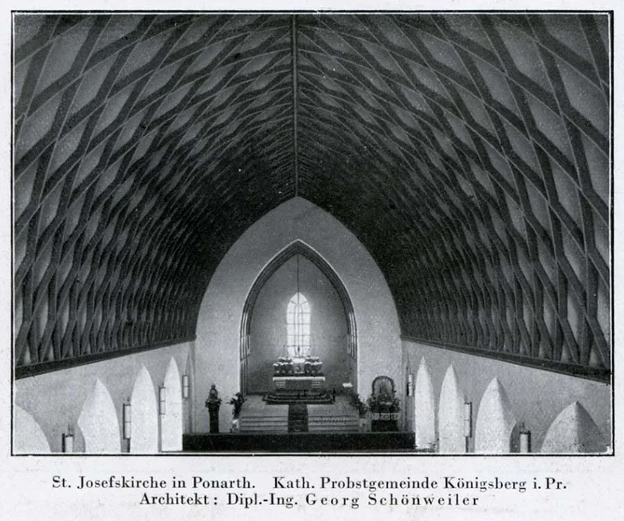Innenraum der Josephkirche in Ponarth