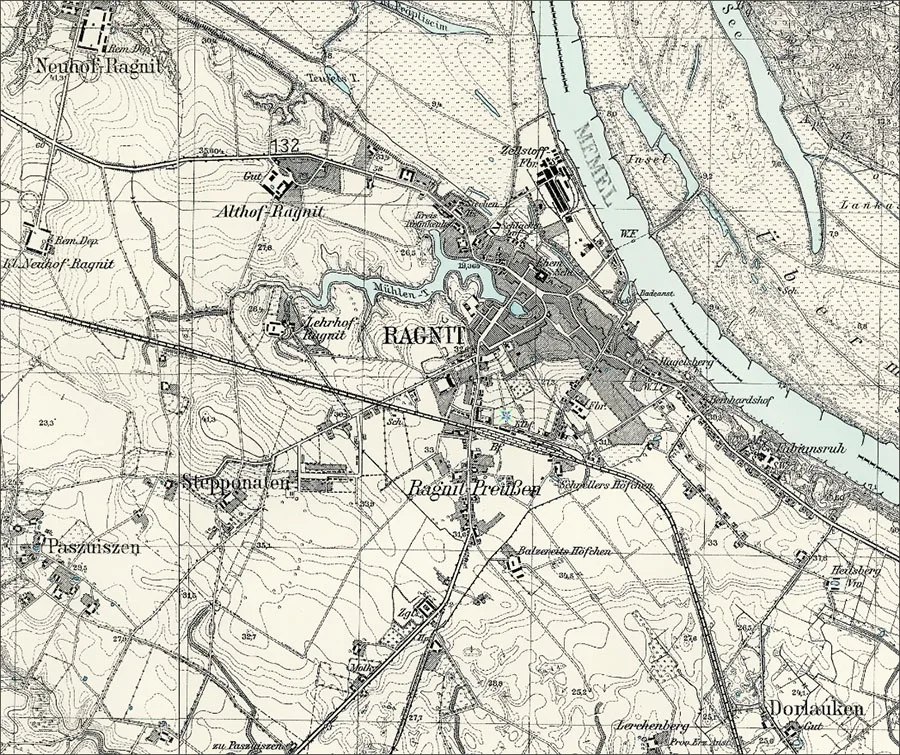 Ragnit on the map