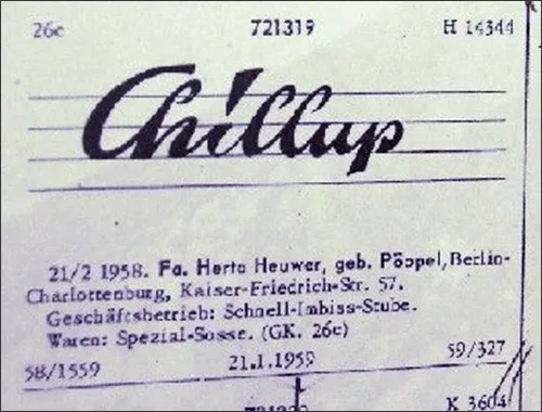 Patent for Currywurst
