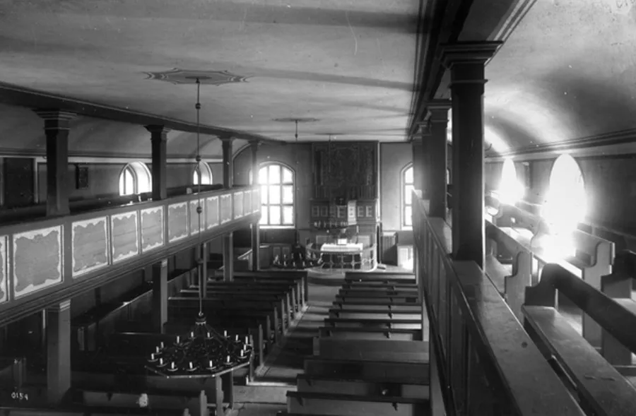 Innenraum der Kirche Laukischken