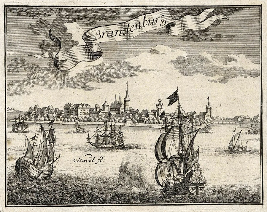 Brandenburg auf einem alten Stich