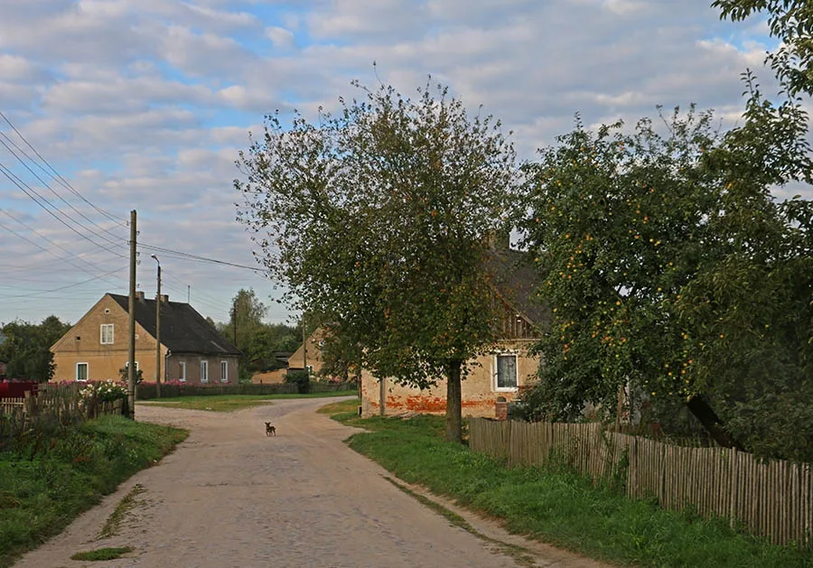 Eine Gasse in Krasnolesje