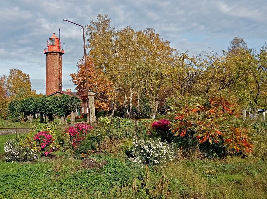 Latarnia morska na przylądku Taran (Brüsterort)