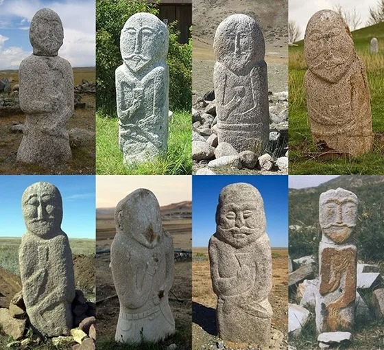 Early medieval stone babas of the steppe peoples