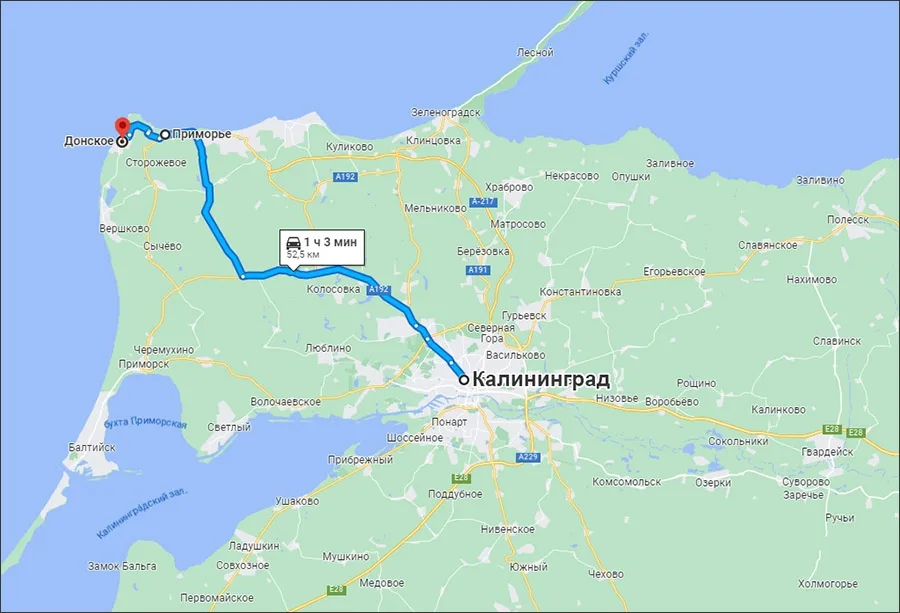 Карта маршрута
