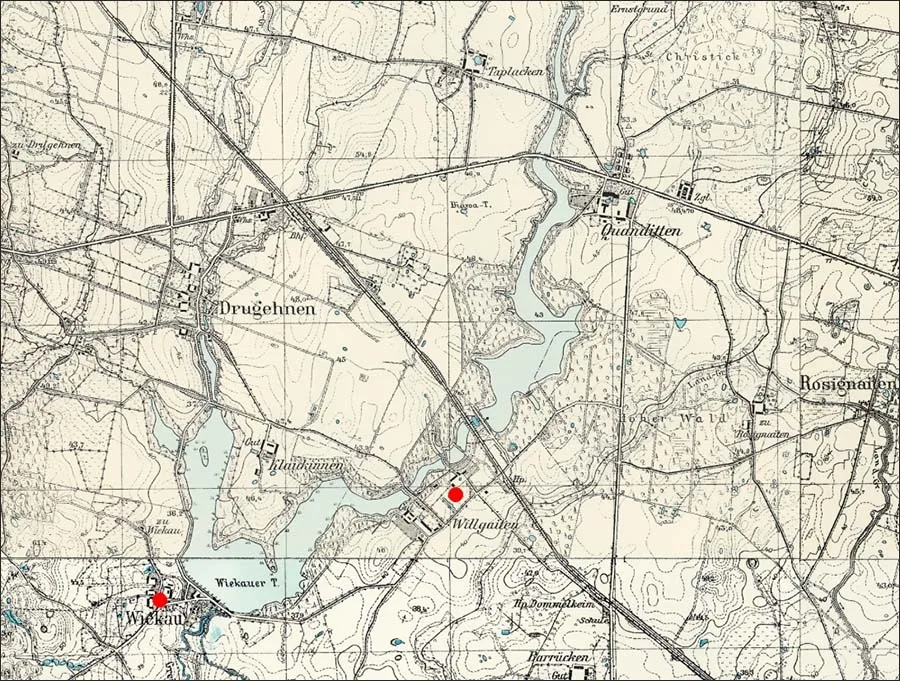 Mapa królewieckiego systemu wodnego