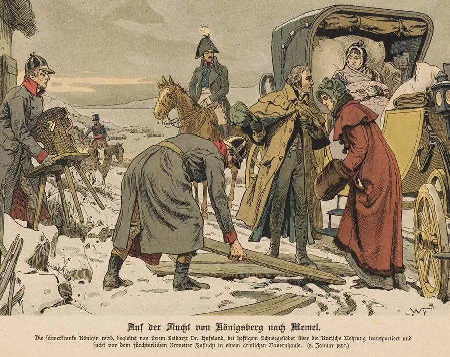 Königin Luise auf dem Weg nach Memel