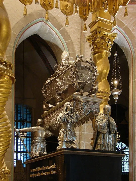 Silver memorial to Saint Adalbert in Gniezno Cathedral