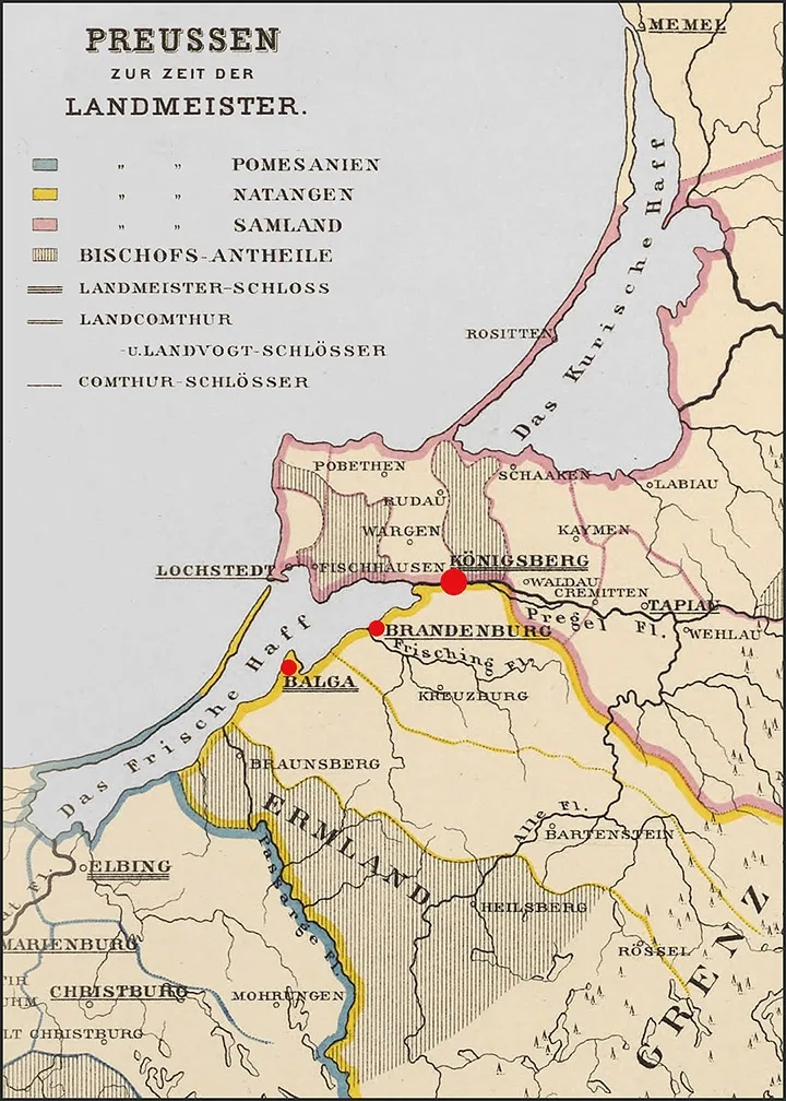 Die Burgen Königsberg, Brandenburg und Balga