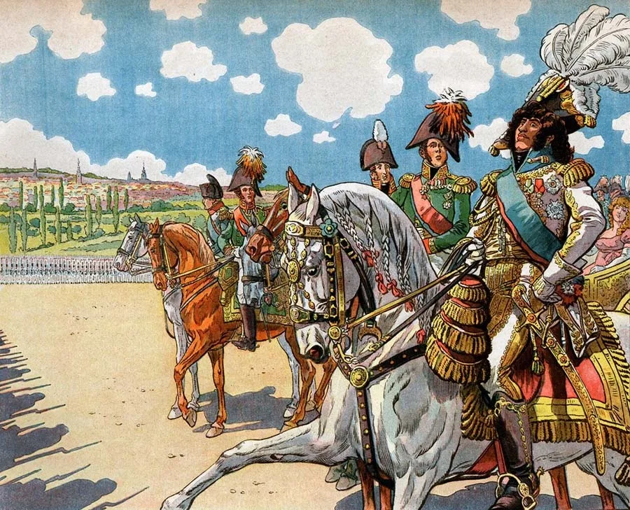 Joachim Murat nimmt die Parade ab