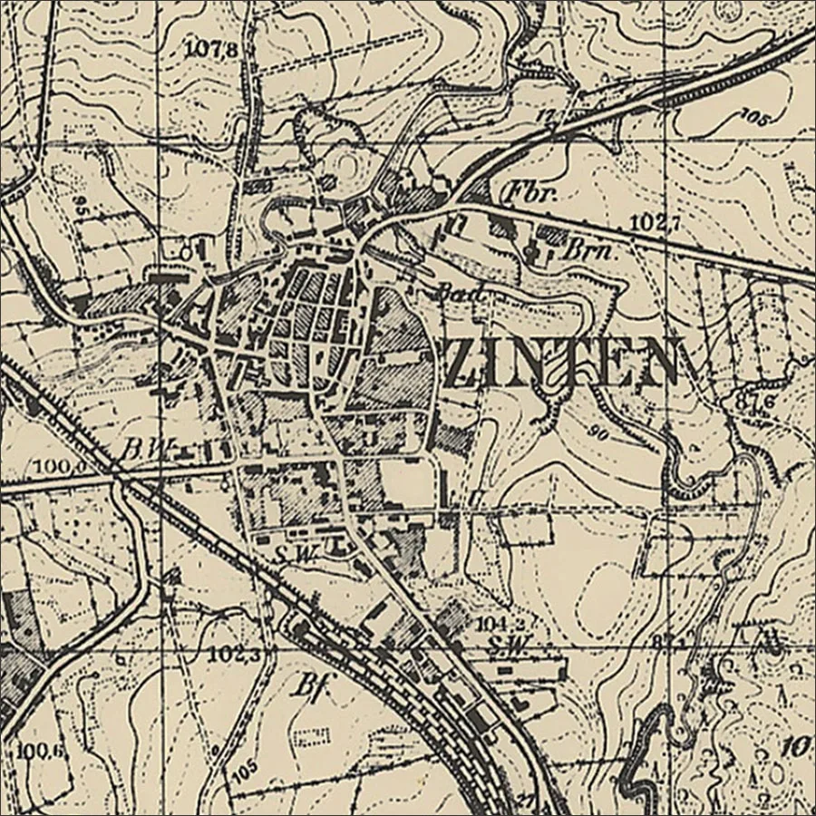 Map of Zinten