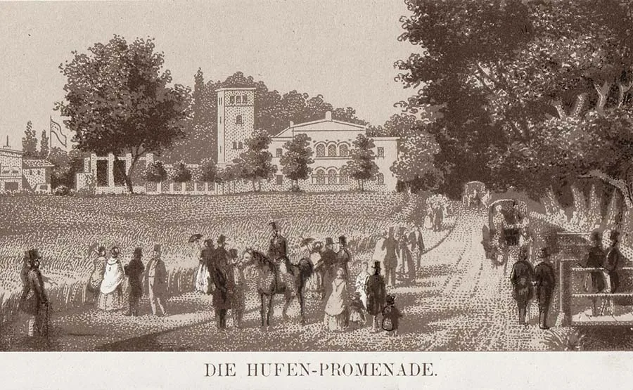 The Hufen promenade