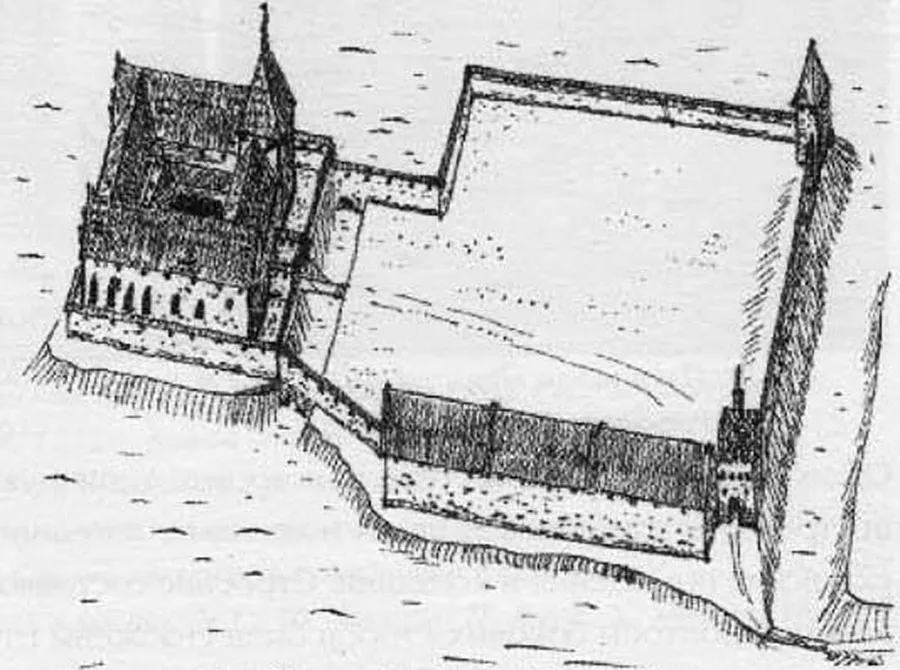 Preußisch Eylau Castle in the 15th century