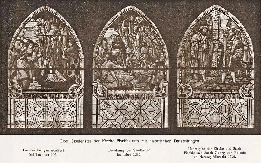 Glasfenster der Kirche in Fischhausen