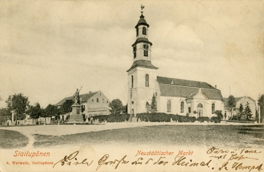 Evangelische Kirche und katholische Kapelle in Stallupönen