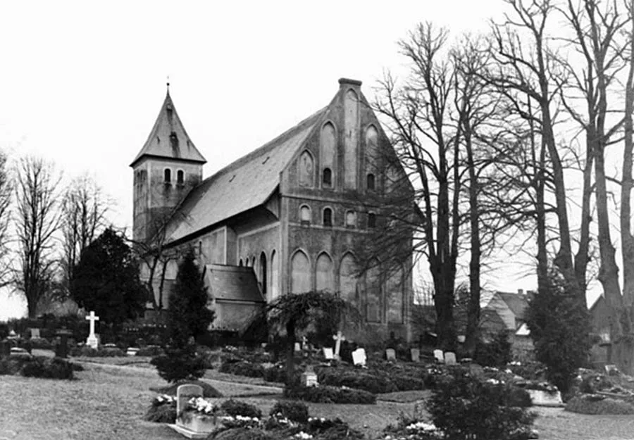 Blick auf die Kirche Germau