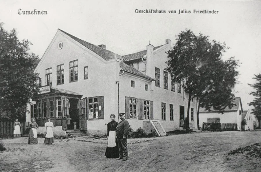 Das Geschäft von Julius Friedländer in Kumehnen