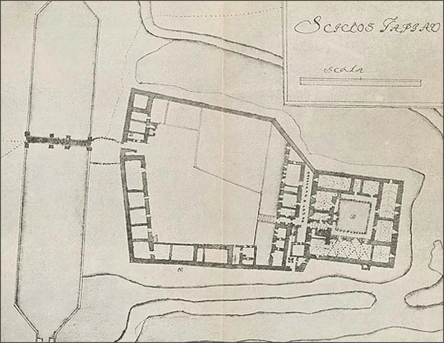 Plan of Tapiau Castle
