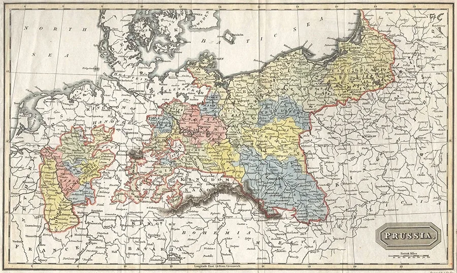 Mapa Prus 1820