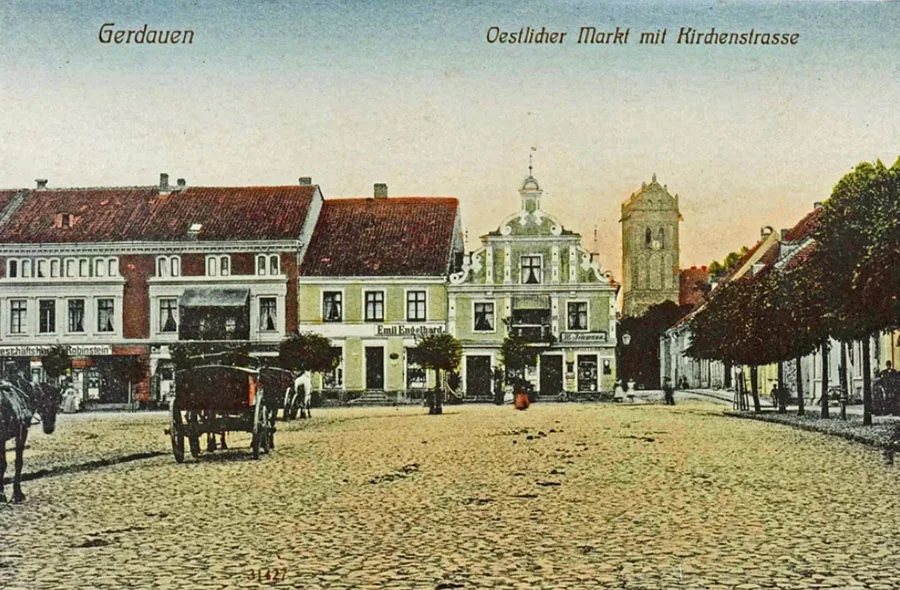 The centre of Gerdauen before the First World War