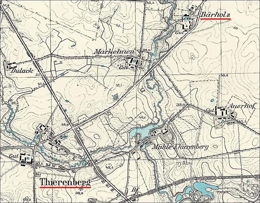 Thierenberg ir Bärholz žemėlapyje