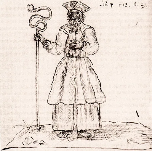 The supreme Prussian priest-krivis – Criwe Criwaito