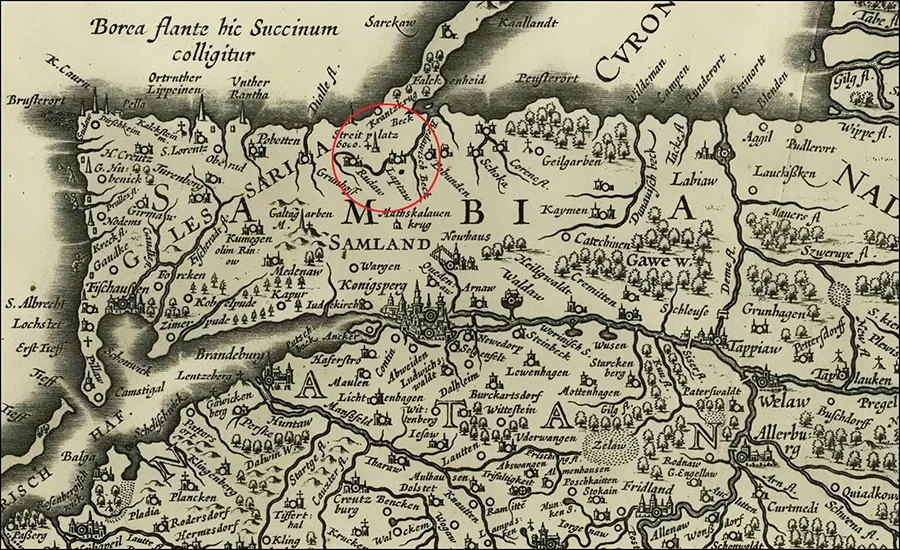 1649 m. Sembos žemėlapis