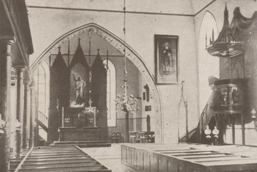 Interior of Rudau Church
