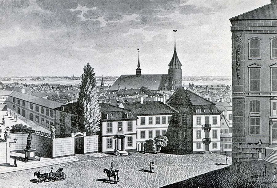 Blick vom Ostflügel auf den Kneiphof