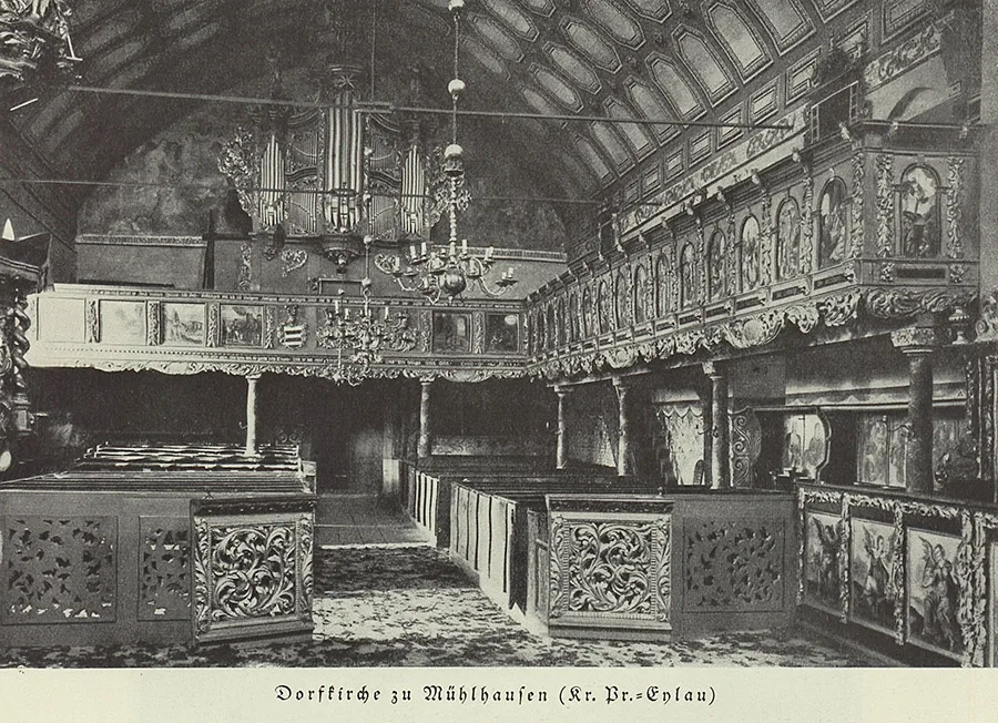 Wnętrze kościoła w Mühlhausen