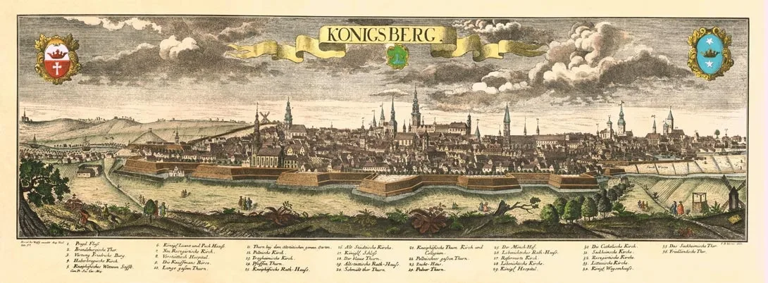 The bastions of Königsberg's first rampart ring