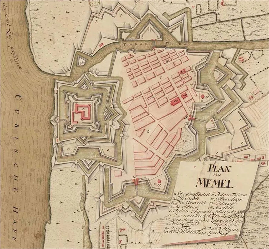 Plan von Memel