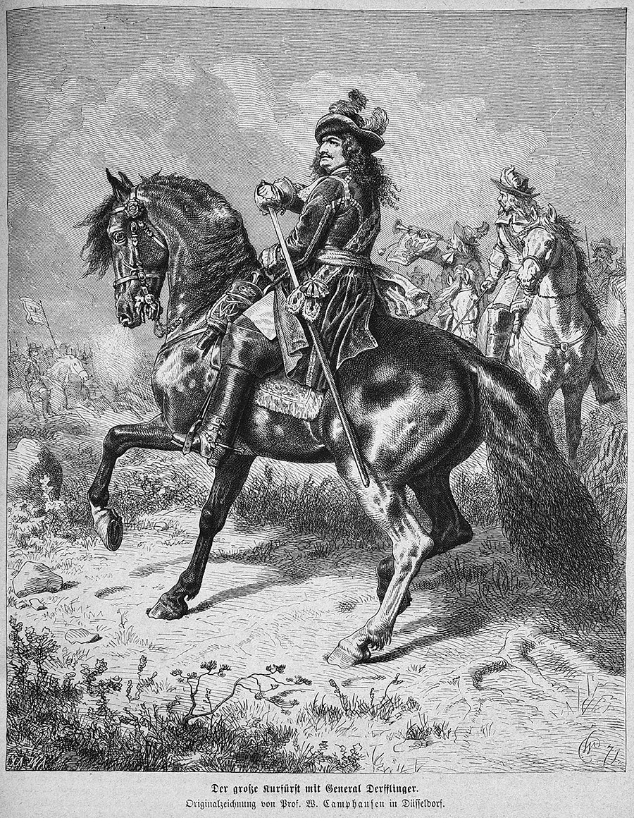 The Great Elector at the Battle of Fehrbellin