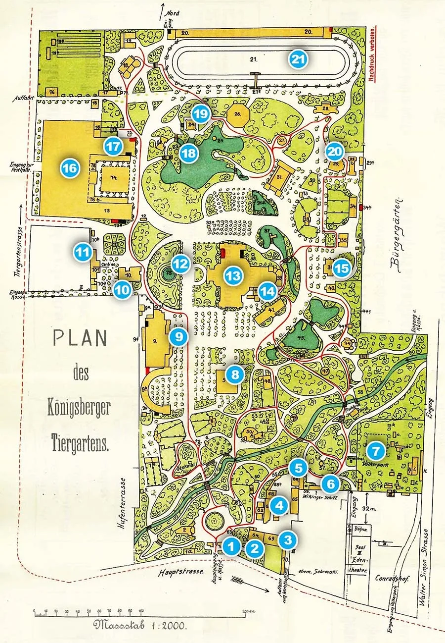 Plan of the Tiergarten, 1903