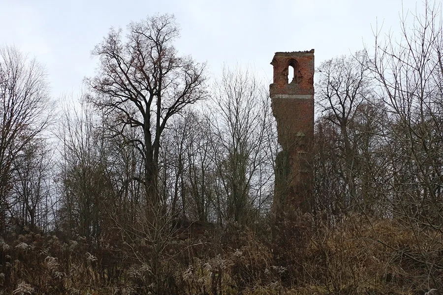 Ruine der Kirche Zinten im Jahr 2015